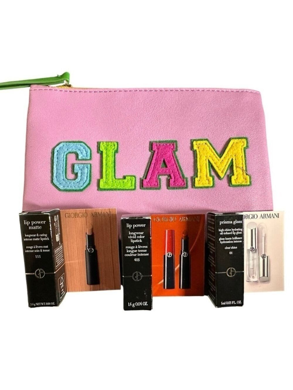 Giorgio Armani Deluxe Mini Lip Set & Makeup Bag